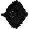 Ekena Millwork Antonio Ceiling Medallion, Hand-Painted Black Pearl, 35 7/8"W x 22 1/2"H x 4 3/8"P CM35X22ANBPS - alternate 2
